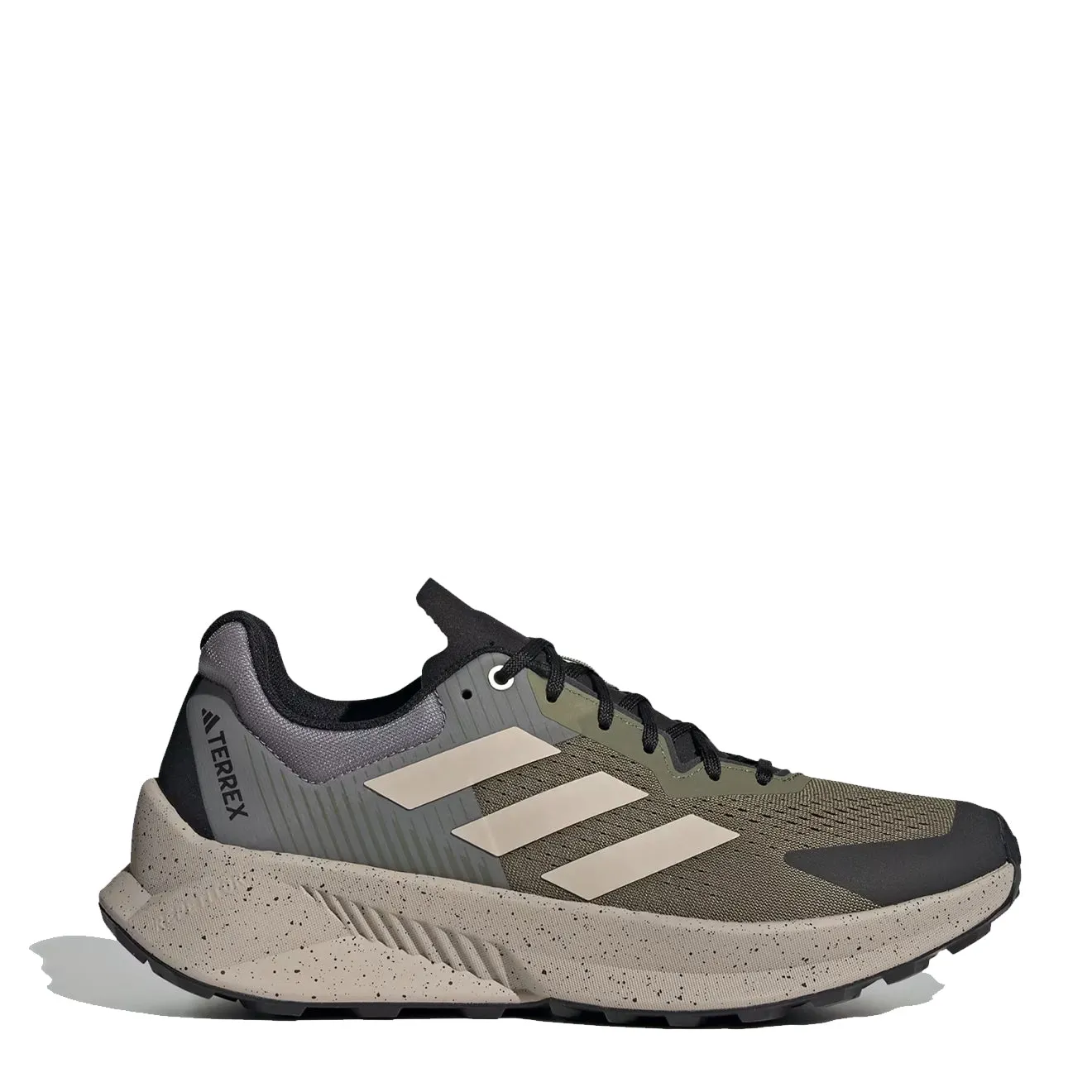 Shoes Adidas Terrex Men Adidas Terrex Soulstride Flow Trail Running Shoe Olive Strata / Wonder Beige / Charcoal