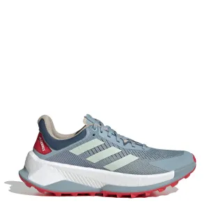 Shoes Adidas Terrex Men Adidas Terrex Soulstride Ultra Trail Running Shoes Magic Grey / Linen Green / Pure Ruby