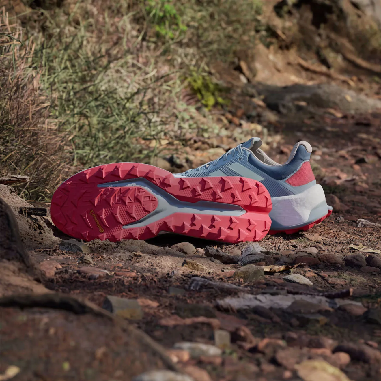 Shoes Adidas Terrex Men Adidas Terrex Soulstride Ultra Trail Running Shoes Magic Grey / Linen Green / Pure Ruby