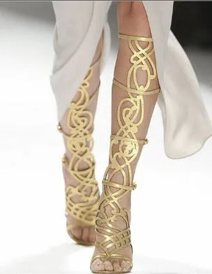 show high hollow toe boots fashion 2019 women shoes summer sandals Fashion Nova Shoes