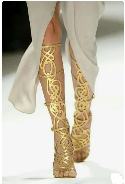 show high hollow toe boots fashion 2019 women shoes summer sandals Fashion Nova Shoes