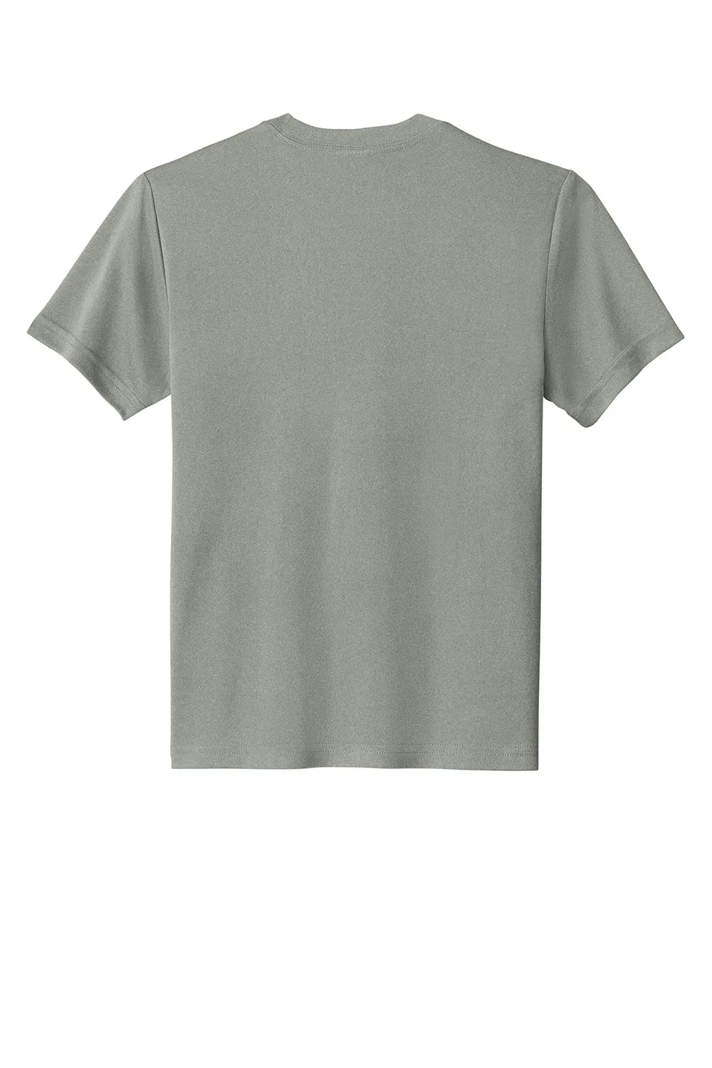 Sport-Tek Youth Competitor Moisture Wicking Short Sleeve Crewneck T-Shirt - Heather Concrete Grey