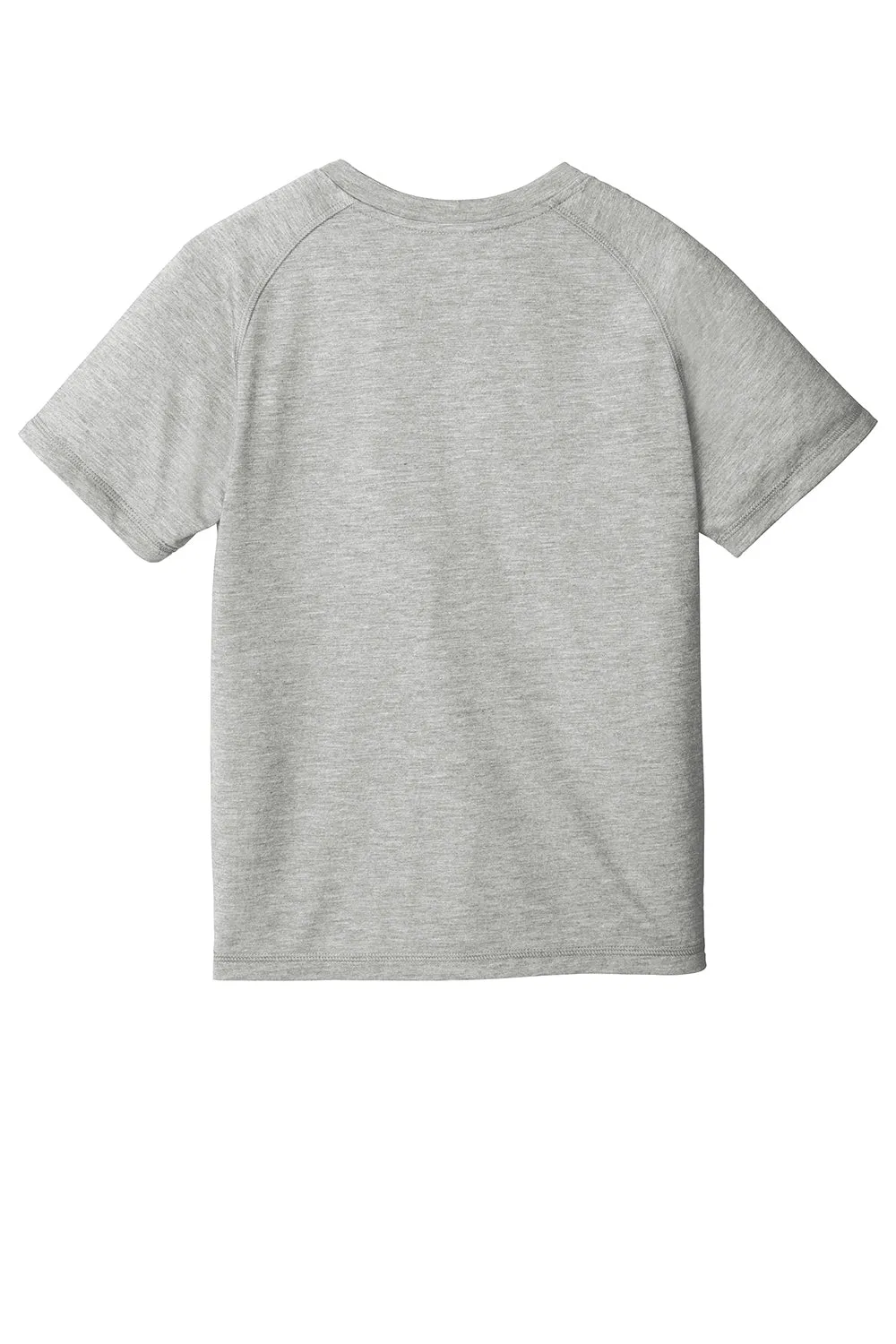 Sport-Tek Youth Moisture Wicking Short Sleeve Crewneck T-Shirt - Heather Light Grey