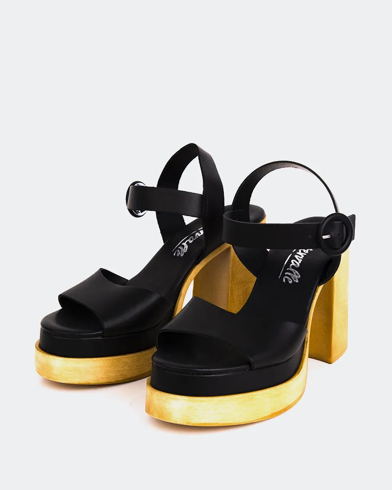 Starburst Black Leather