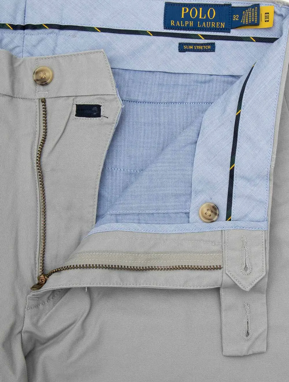 Stretch Slim Fit Chino Short Grey