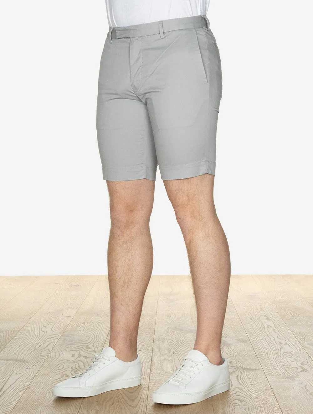 Stretch Slim Fit Chino Short Grey