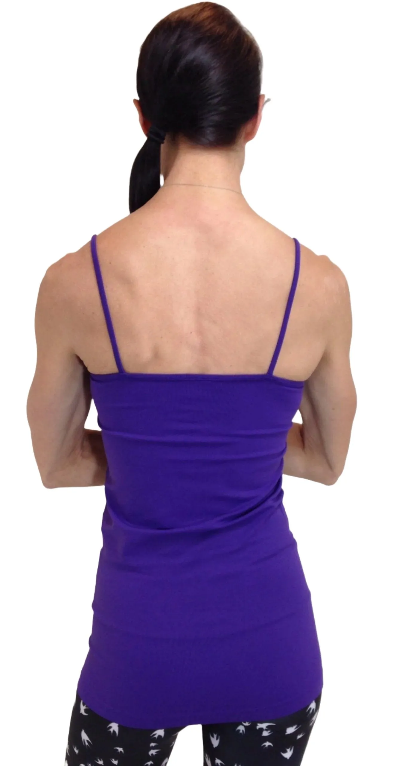 Super long spaghetti strap tank F1001L