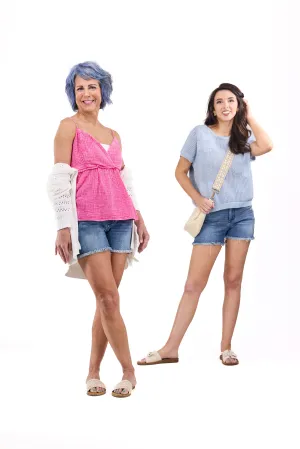 The Samara from Judy Blue: High Waist V-Front Booty Lifting Denim Shorts * Final Sale*