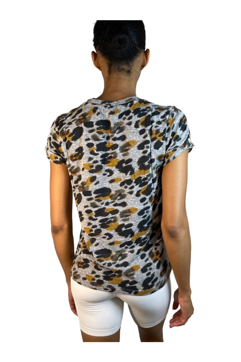TLA Petite V-Neck Tee Shirt with Pocket