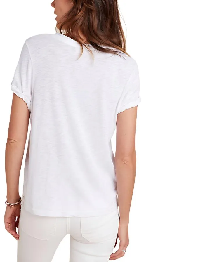 TLA Petite V-Neck Tee Shirt with Pocket