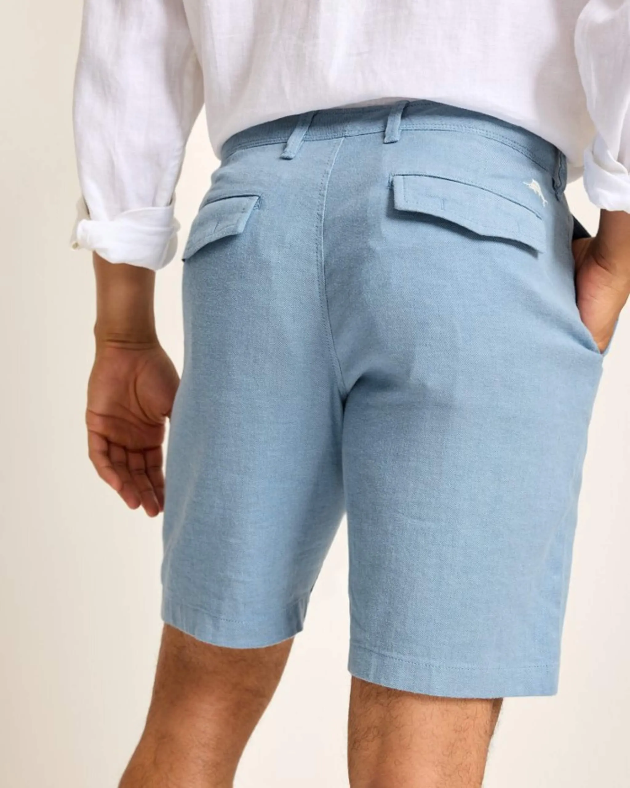 Tommy Bahama 10-Inch Beach Coast Linen Flat Front Shorts - Maritime Tommy Bahama Clothing