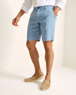 Tommy Bahama 10-Inch Beach Coast Linen Flat Front Shorts - Maritime Tommy Bahama Clothing