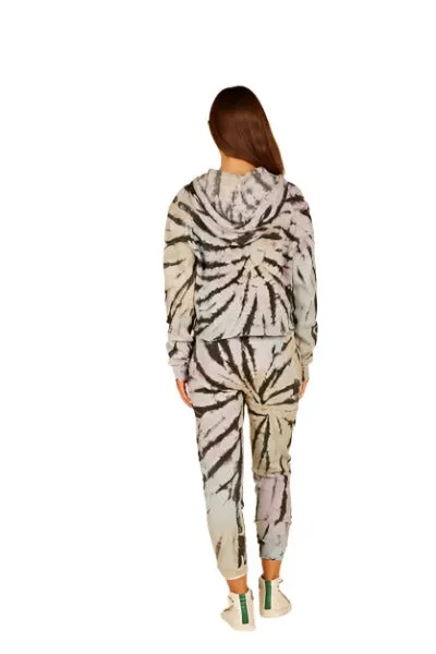 Vintage Havana Grunge Tie Dye Crop Hoodie B8899