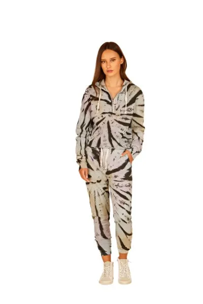 Vintage Havana Grunge Tie Dye Crop Hoodie B8899