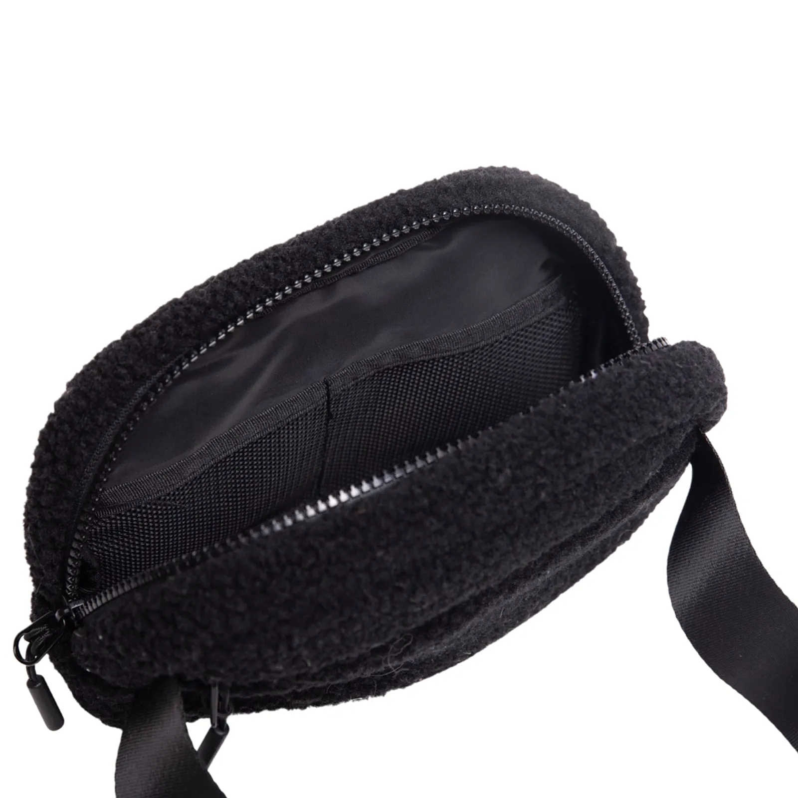 Vooray Quinn Belt Bag Black Sherpa
