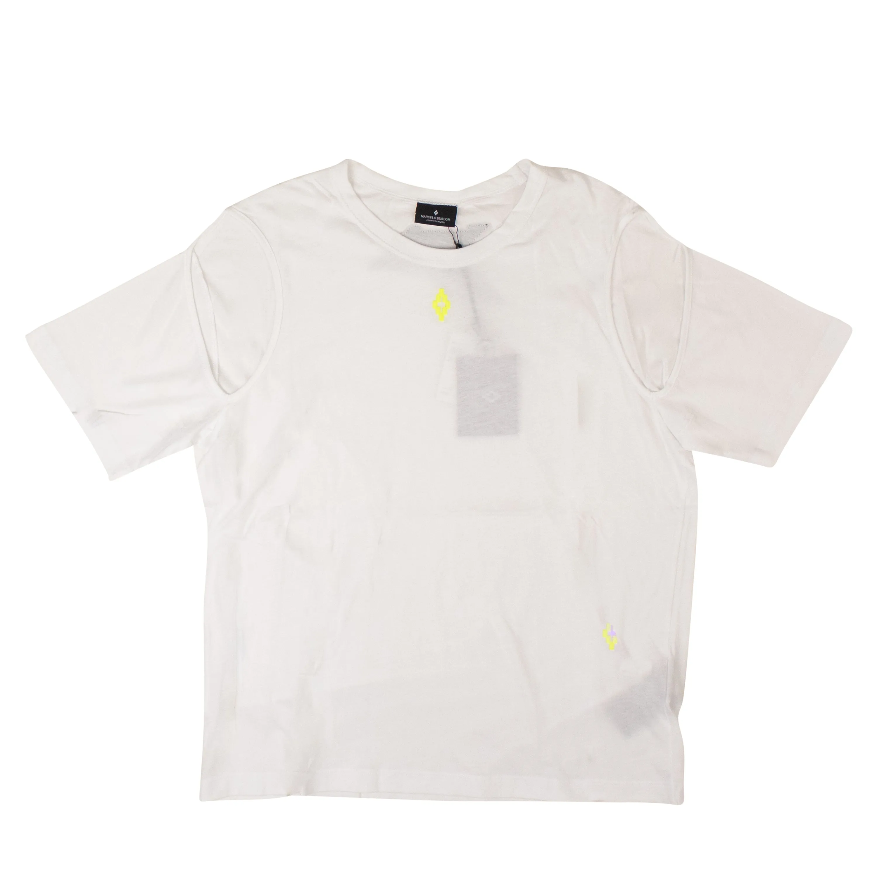 White Cross Open Shoulder T-Shirt