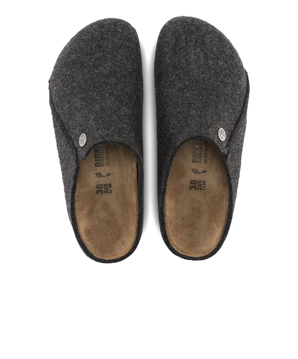 Womens Birkenstock Shoes Birkenstock Zermatt Wool Felt Anthracite Clogs