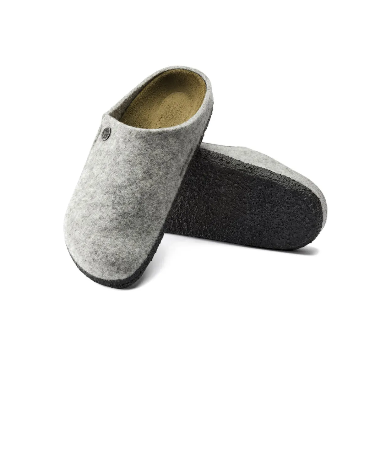 Womens Birkenstock Shoes Birkenstock Zermatt Wool Felt Light Grey Clogs
