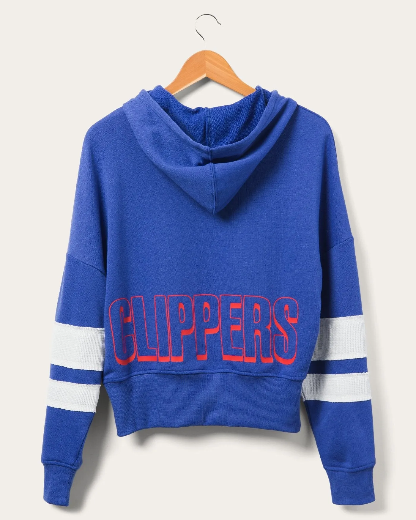 Women's Clippers Overtime Striped Fleece Hoodie