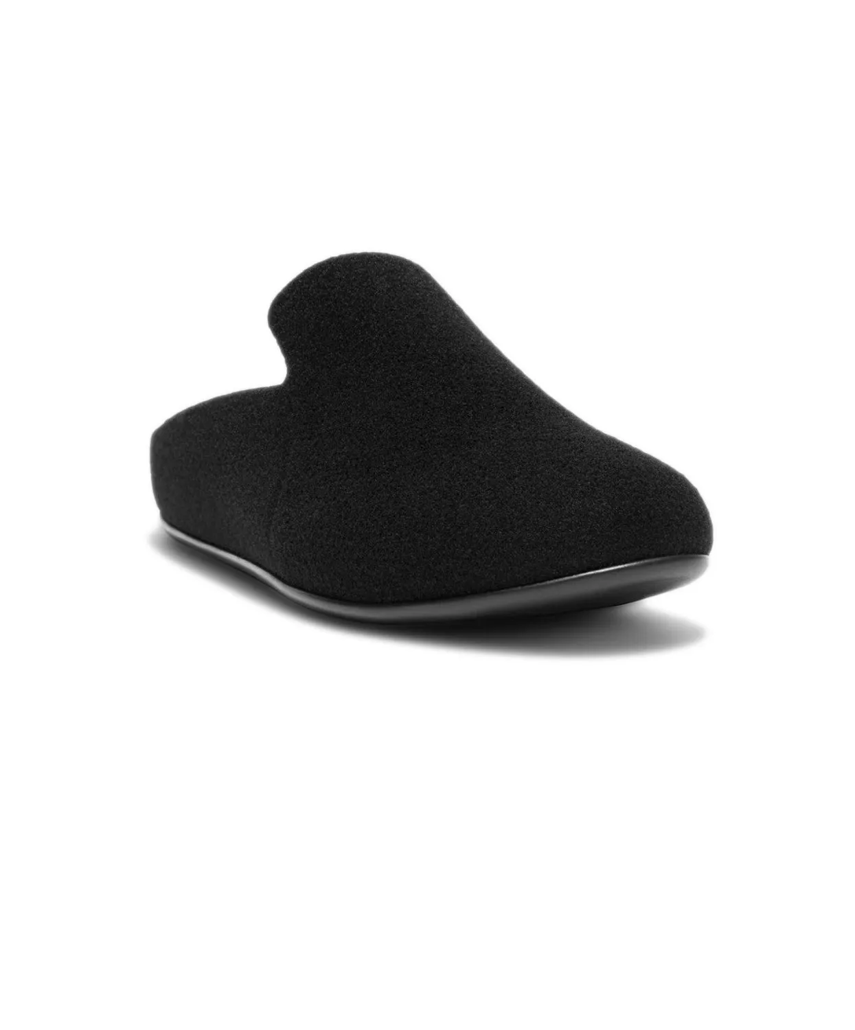 Womens Fitflop Shoes FitFlop Chrissie II Haus Felt Slippers Black