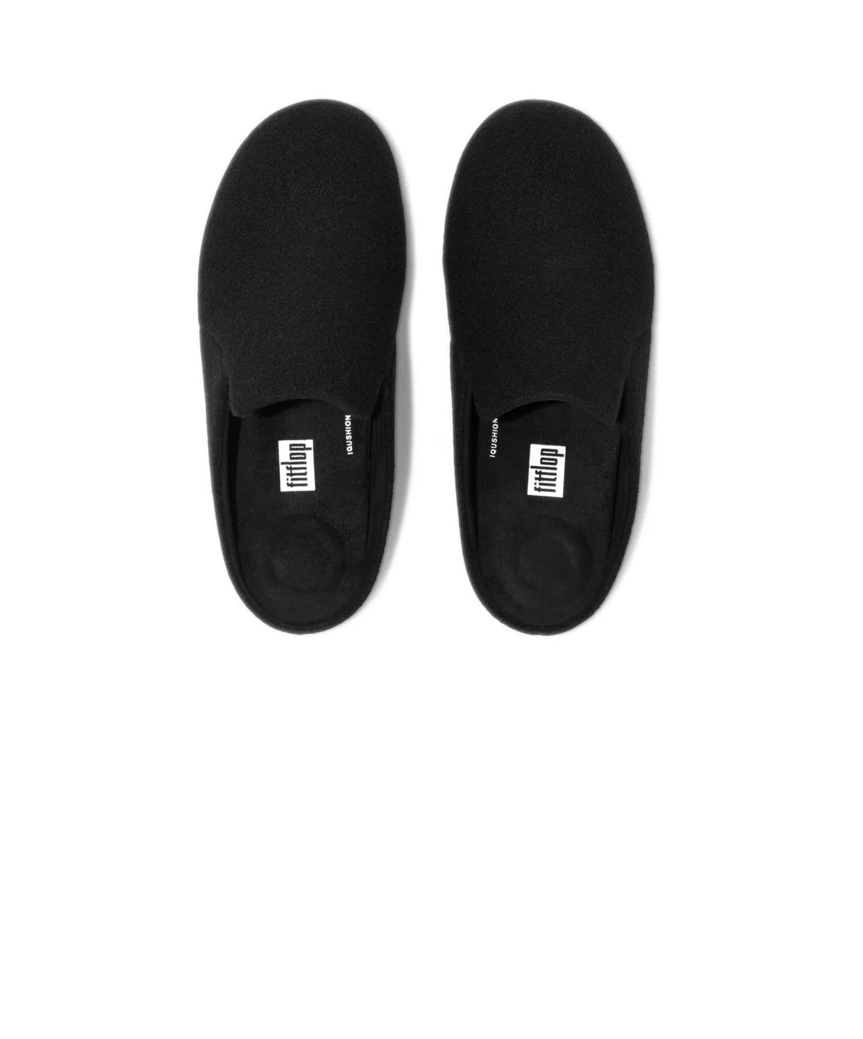Womens Fitflop Shoes FitFlop Chrissie II Haus Felt Slippers Black