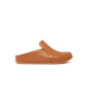 Womens Fitflop Shoes FitFlop Chrissie II Haus Leather Slippers Tan