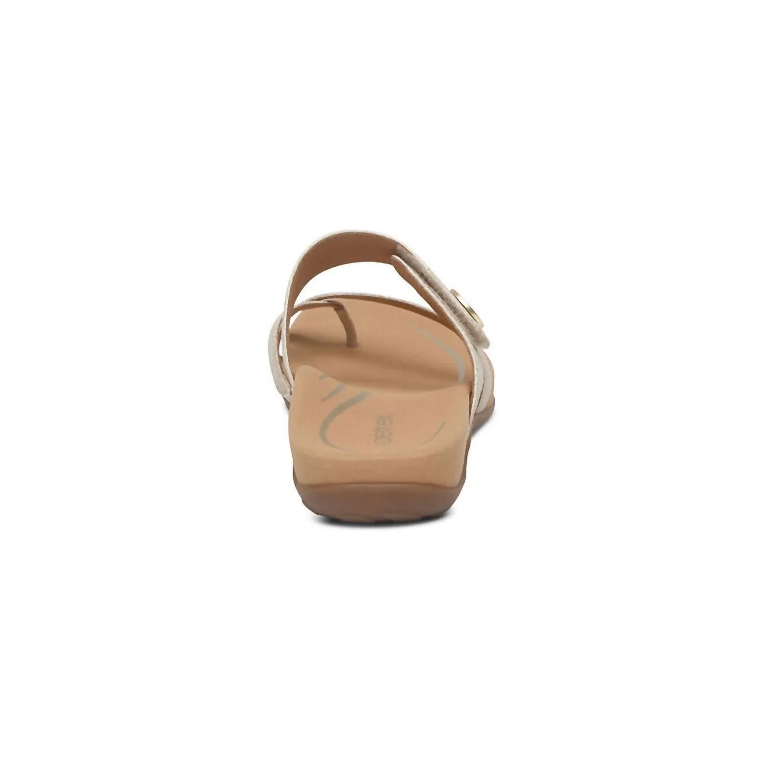 Women's Izzy Adjustable Slide Sandal In Light Gold