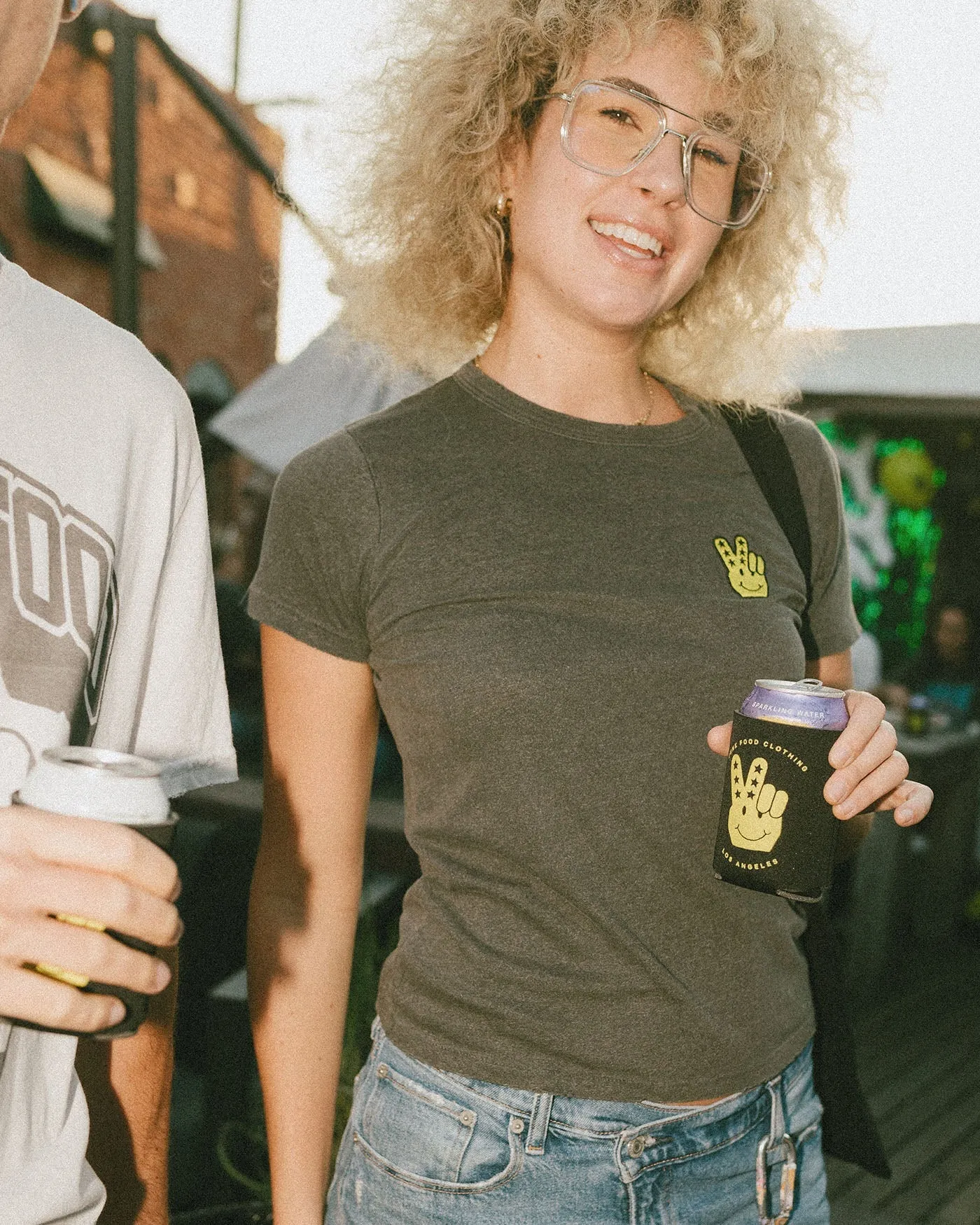 Women’s JF Peace   Smiles Logo Embroidered Original Tee