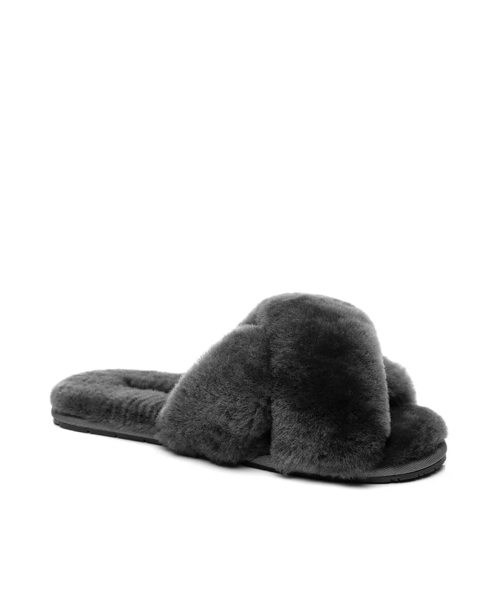 Women's UGG Premium Cross Over Slippers UGG Shoes