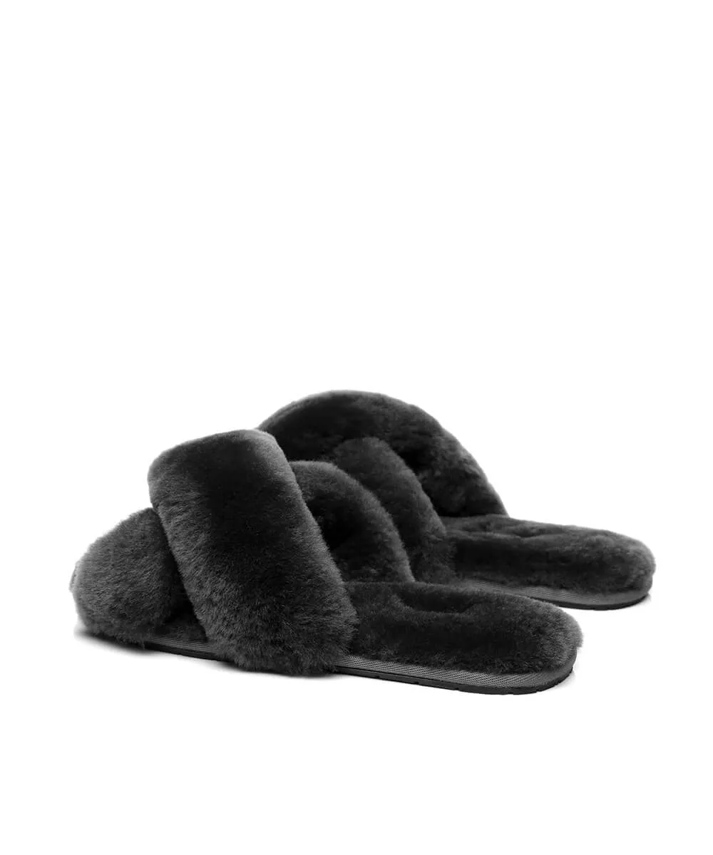 Women's UGG Premium Cross Over Slippers UGG Shoes