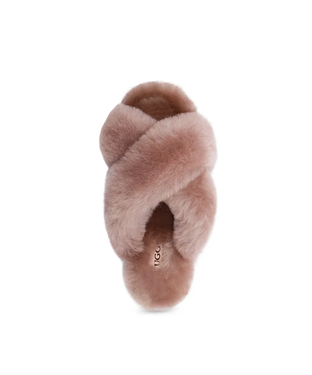 Women's UGG Premium Cross Over Slippers UGG Shoes