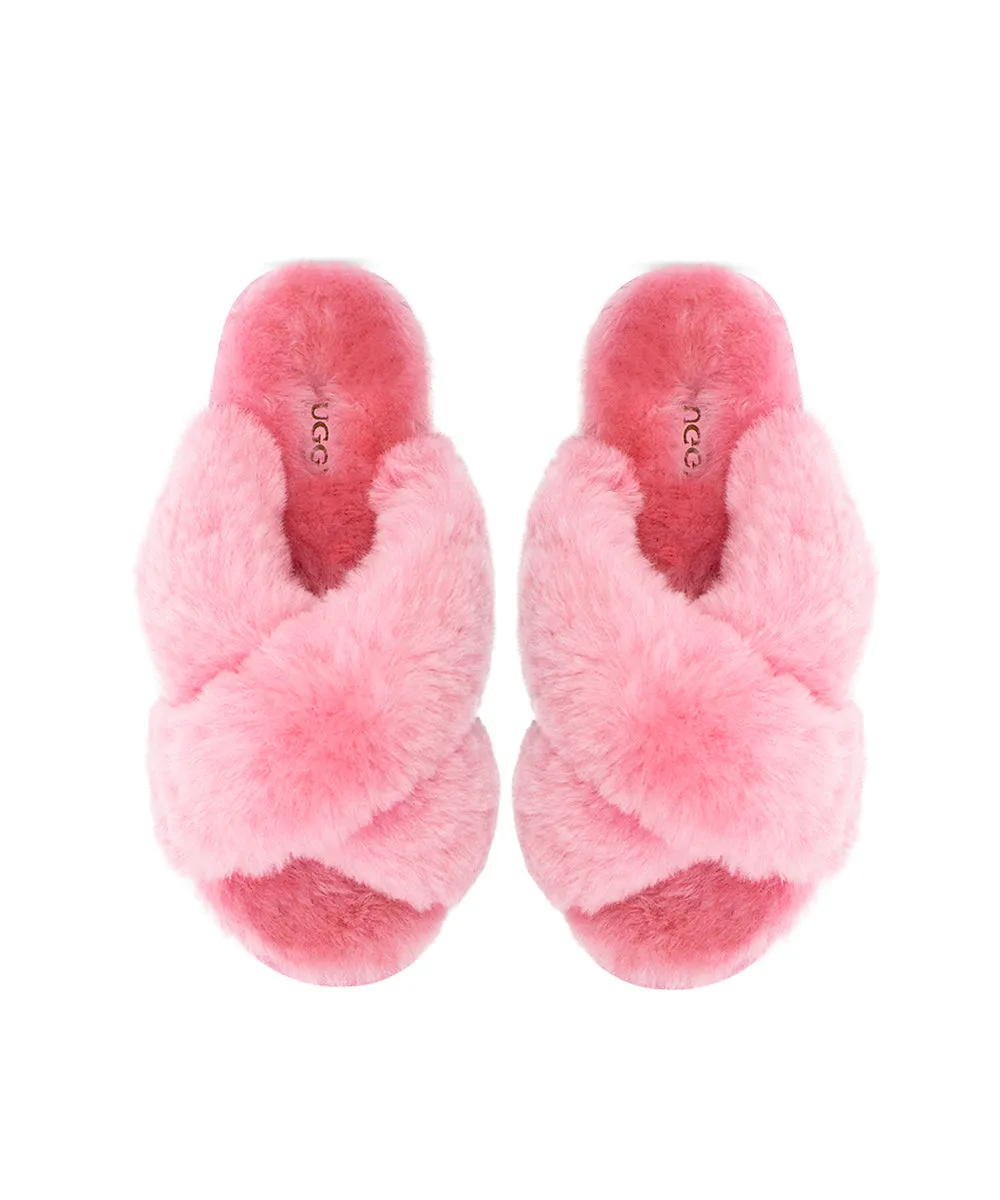 Women's UGG Premium Cross Over Slippers UGG Shoes