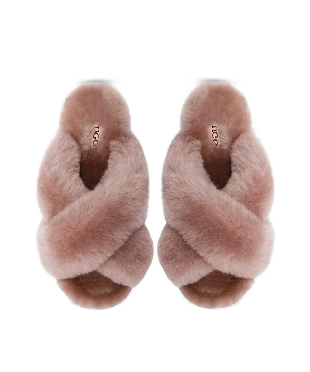 Women's UGG Premium Cross Over Slippers UGG Shoes