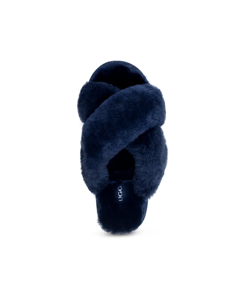 Women's UGG Premium Cross Over Slippers UGG Shoes