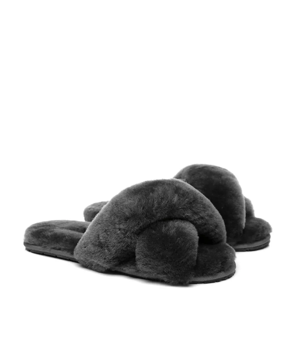 Women's UGG Premium Cross Over Slippers UGG Shoes