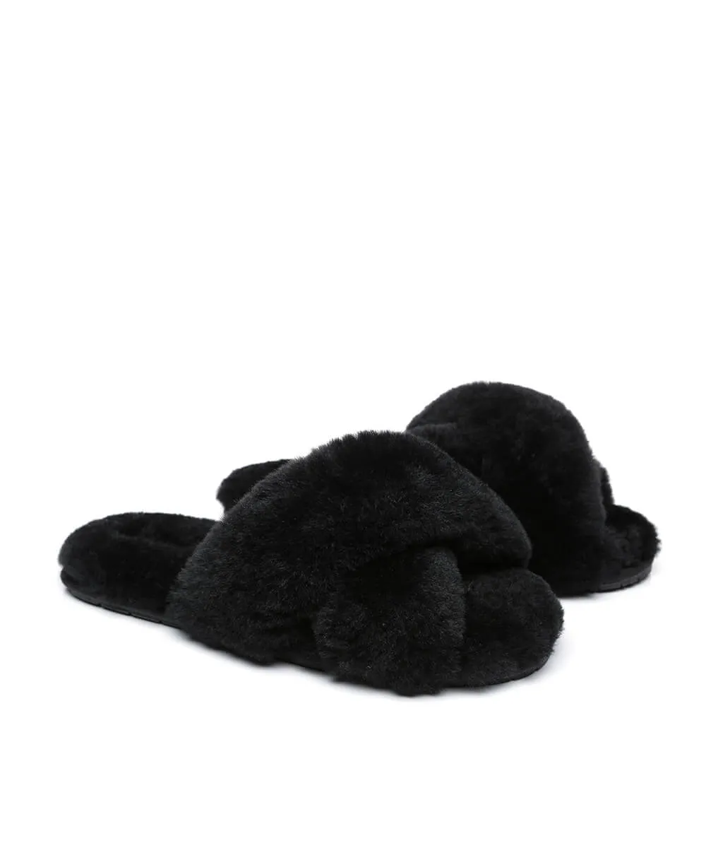 Women's UGG Premium Cross Over Slippers UGG Shoes