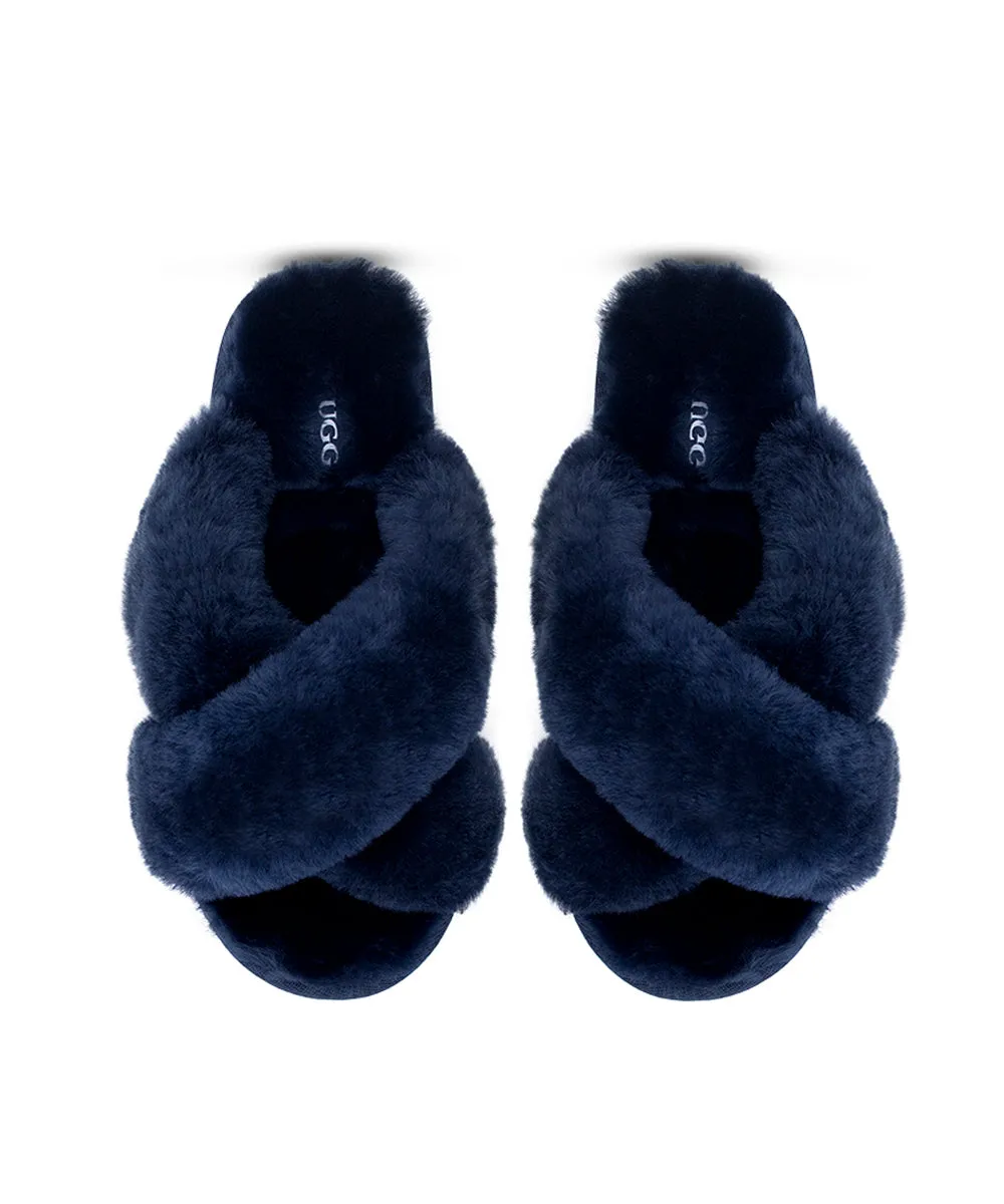 Women's UGG Premium Cross Over Slippers UGG Shoes