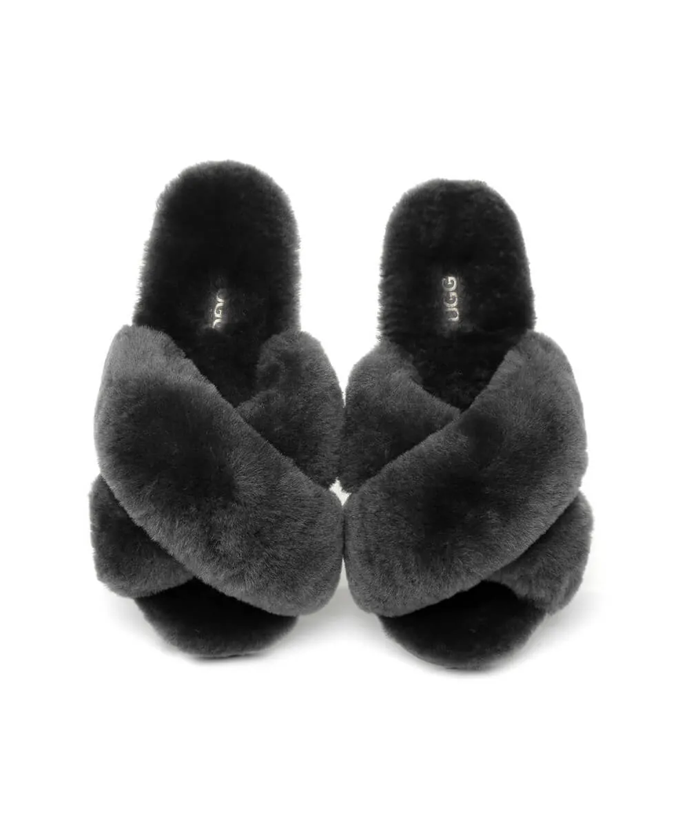 Women's UGG Premium Cross Over Slippers UGG Shoes