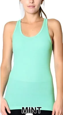 Zenana Racer Ribbed Knit Tank T1159