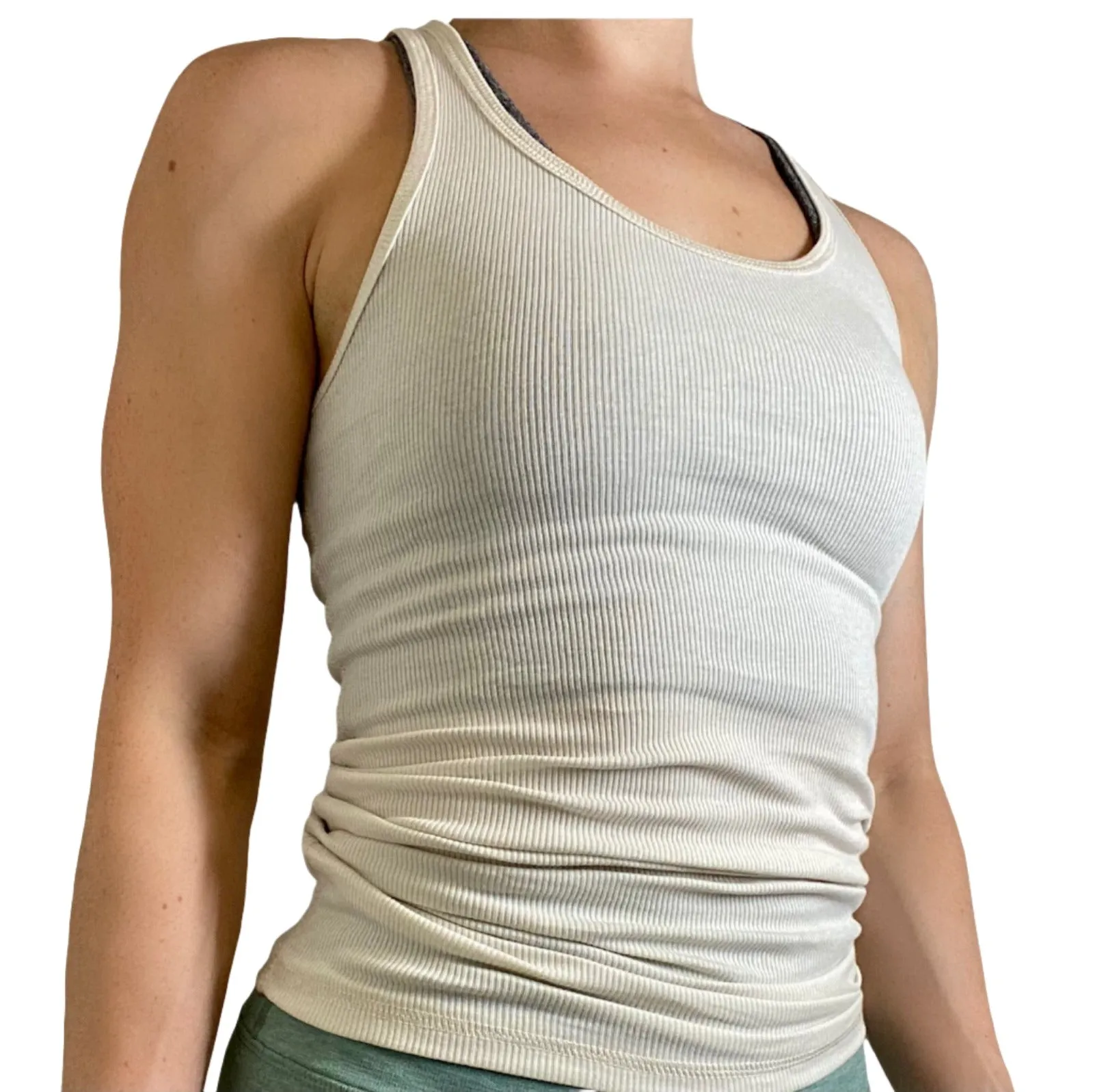 Zenana Racer Ribbed Knit Tank T1159