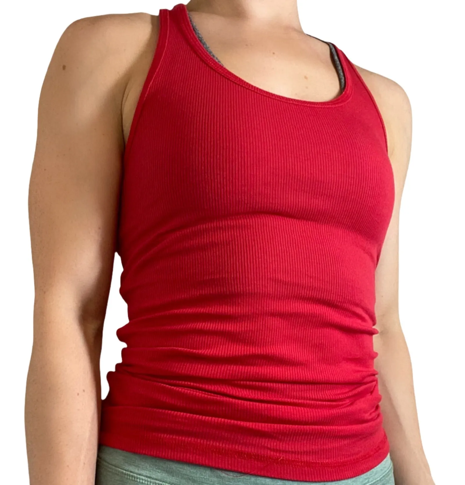 Zenana Racer Ribbed Knit Tank T1159