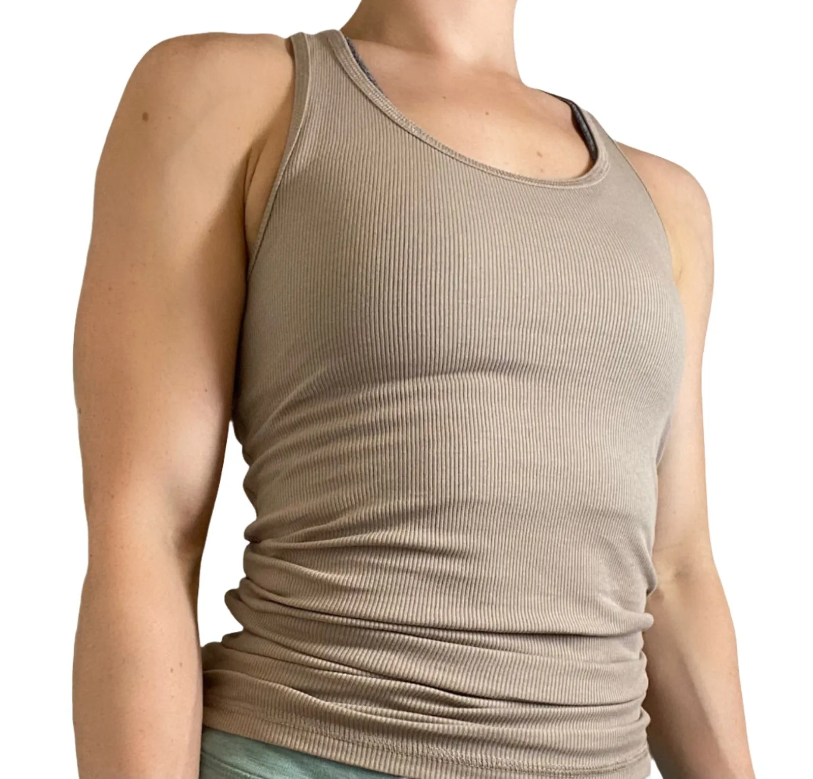 Zenana Racer Ribbed Knit Tank T1159